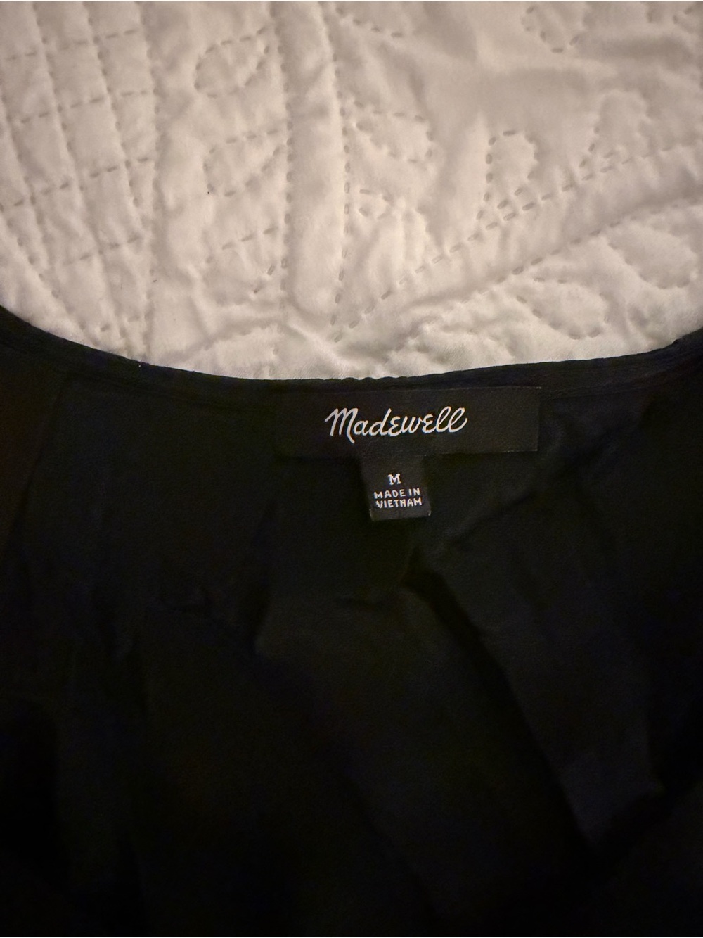Madewell Black Satin Blouse - Picture 2 of 3